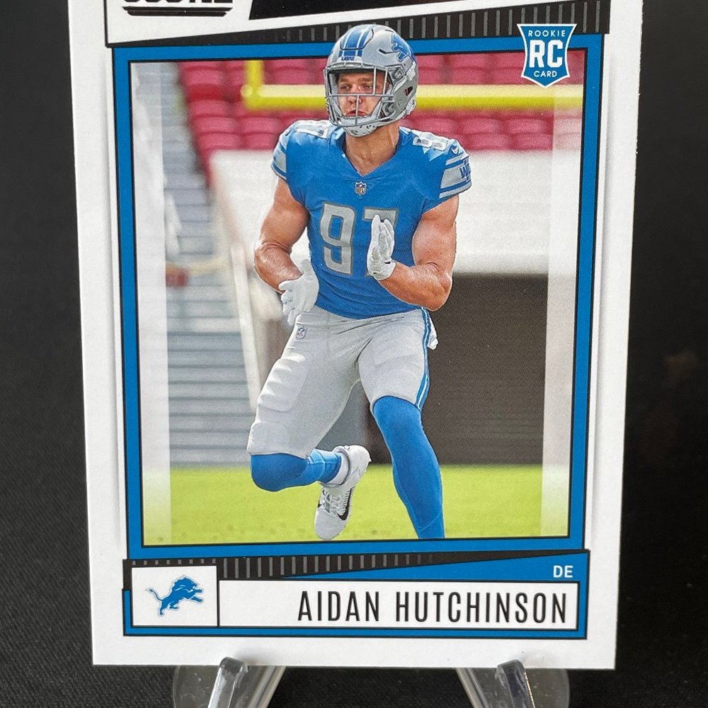2022 Aidan Hutchinson Panini Score Rookie Card #307 Detroit Lions